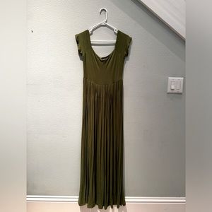 Sew Trendy Kelly - Off the Shoulder Cap Sleeve Heavy Knit Maxi Maternity Gown